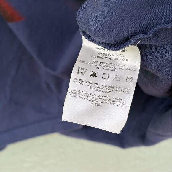 Nike Men's Blue Graphic Print T-Shirt Size M Sportswear Vintage Style - Picture 7 of 7